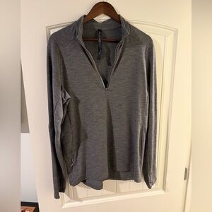 Men's Gray Quarter-Zip Lululemon Large